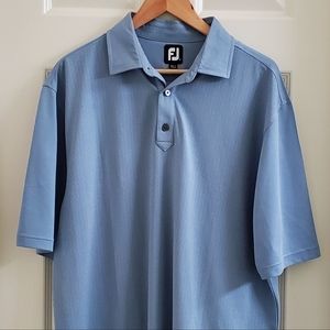 Foot Joy Mens Golf Shirt Light Blue Sz L